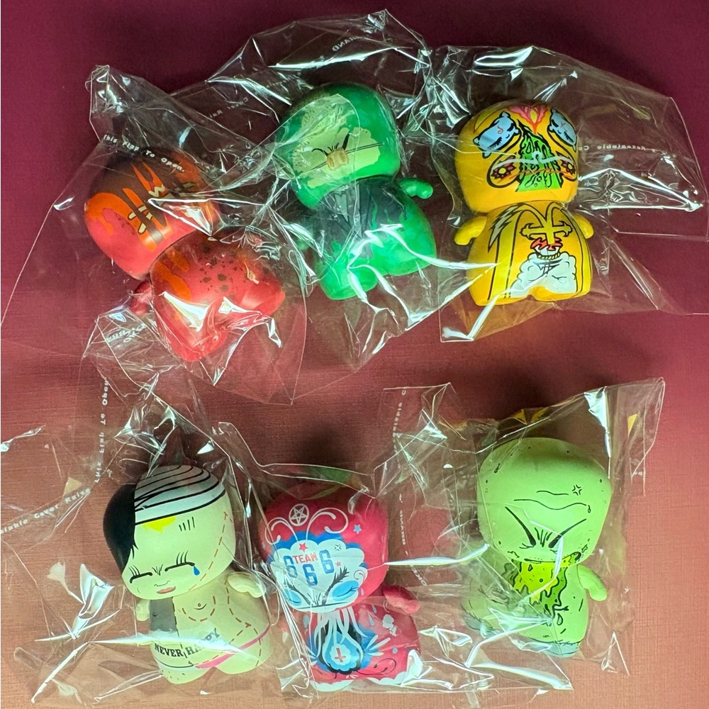 Rare!! Kidrobot Seven Deadly Cins Blind Box Figures.